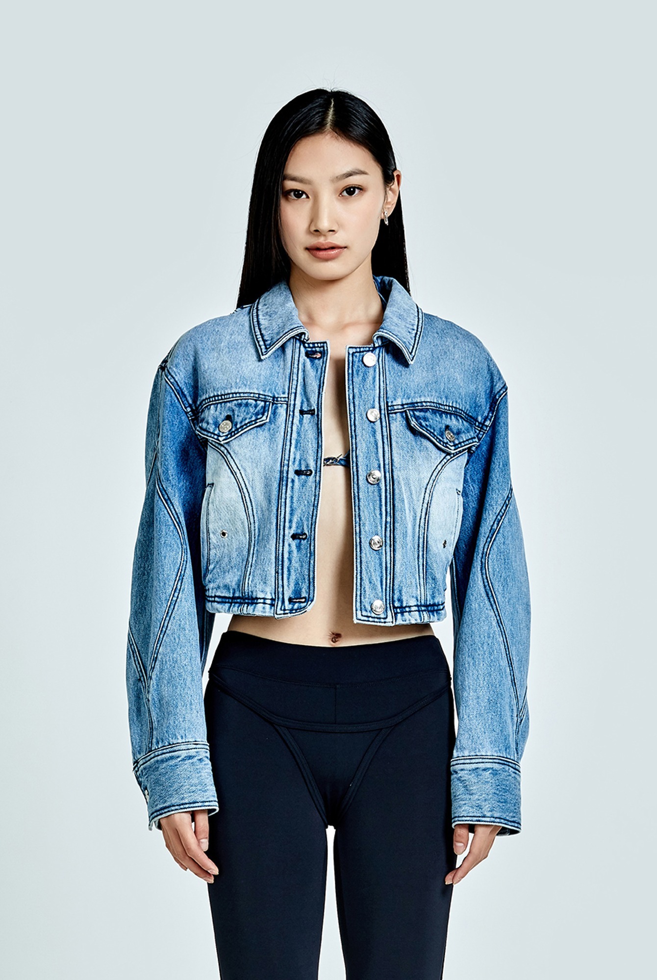 51percent | Tunnel Lining denim jacket - Light blue