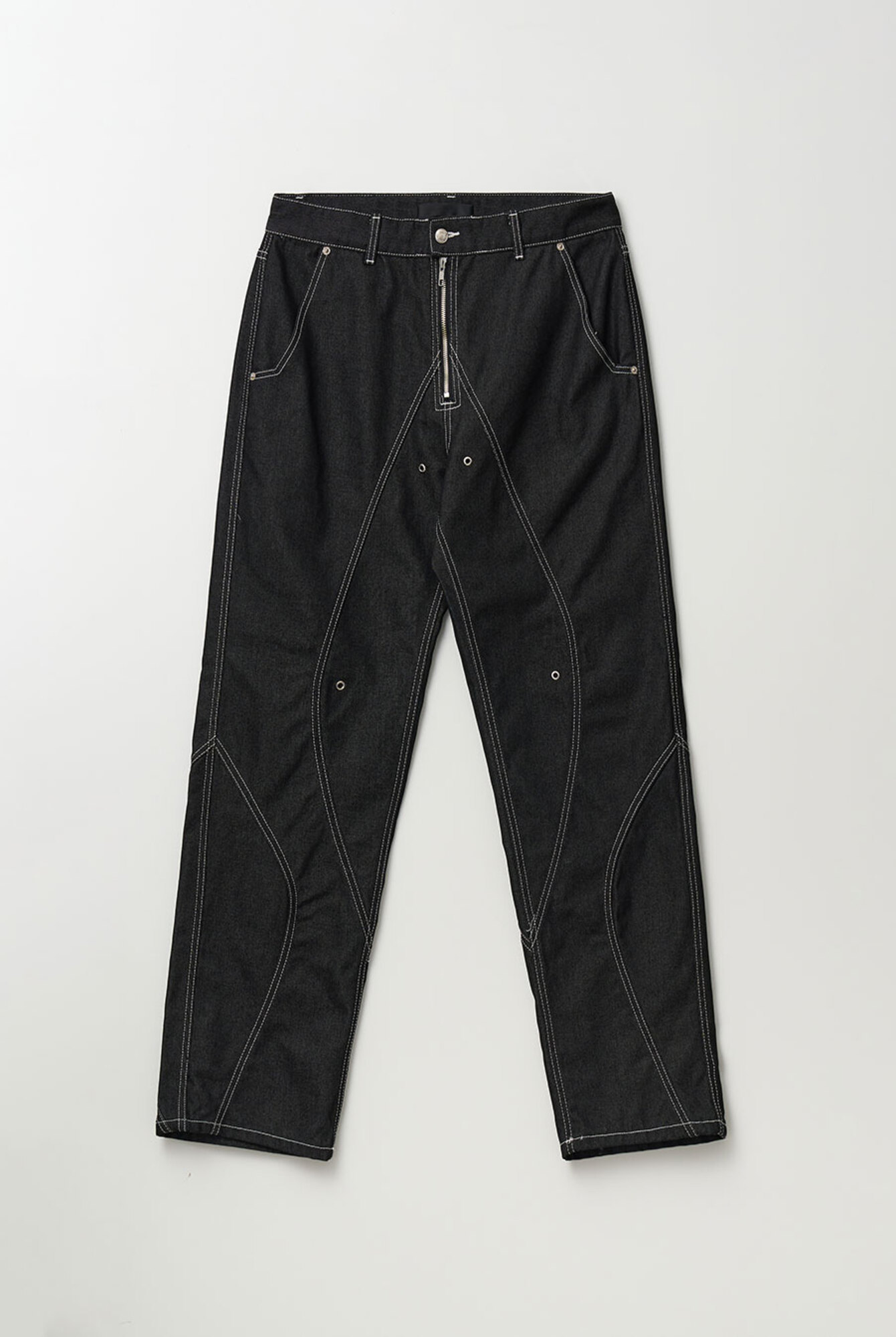 51PERCENT TUNNEL LINING TROUSER 51パーセント 51percent | TUNNEL LINING TROUSER (DENIM) - BK