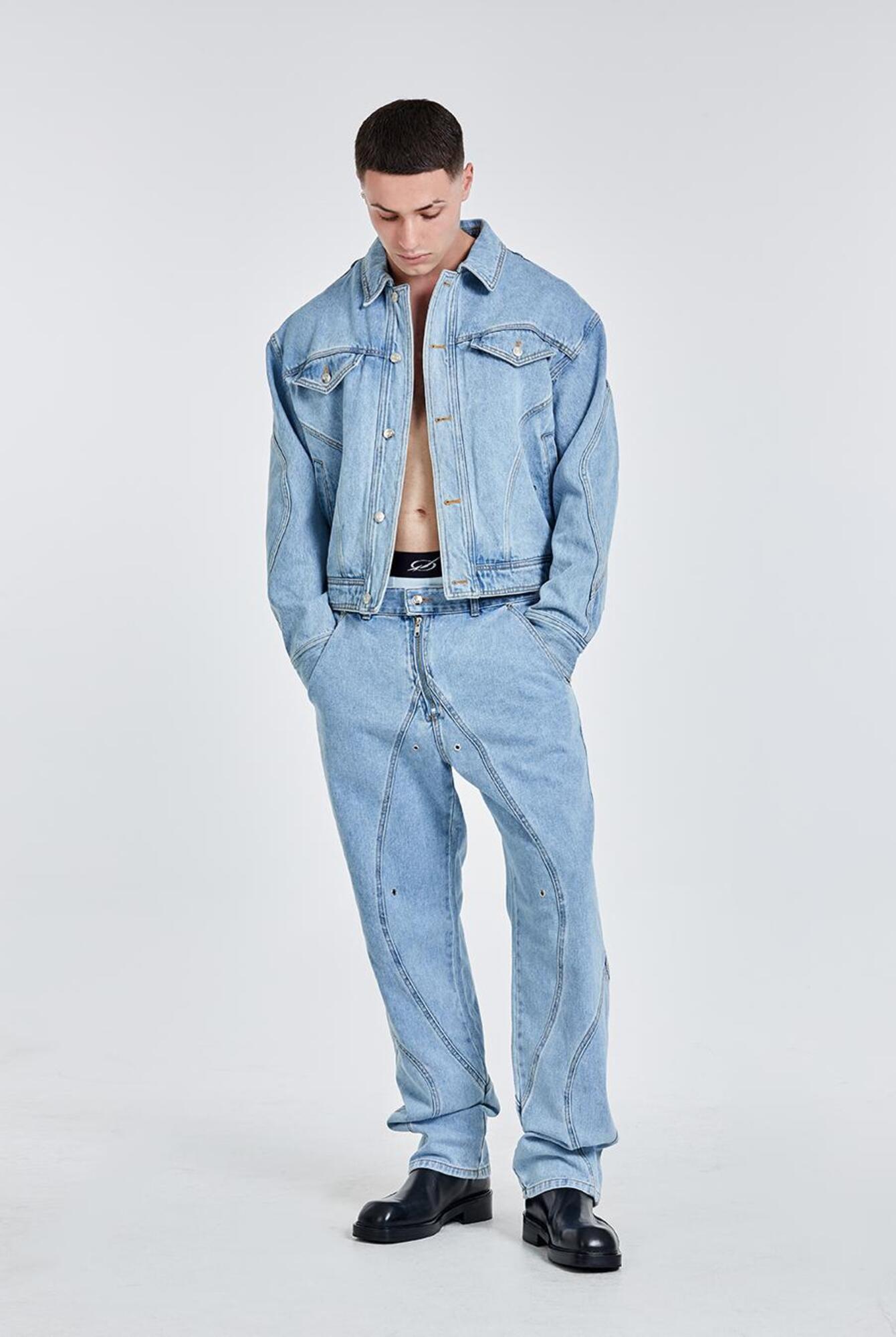51percent | Tunnel Lining denim Jacket - Light Blue