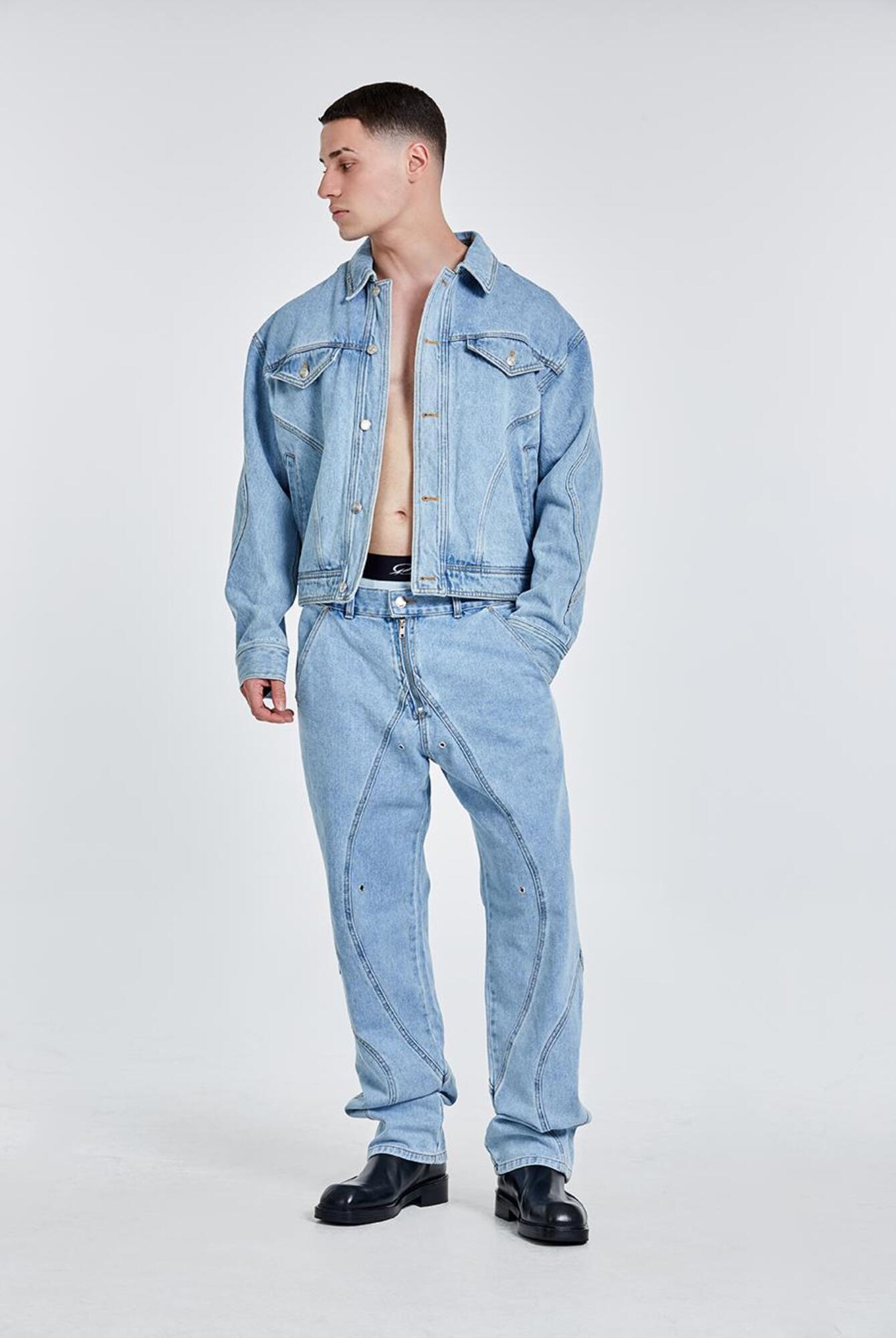 51percent | Tunnel Lining denim Jacket - Light Blue