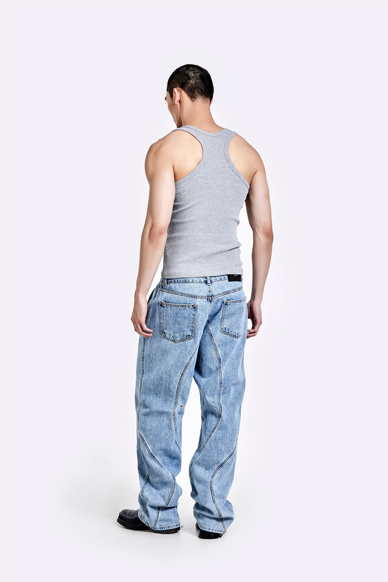 51percent | TUNNEL LINING TROUSER (DENIM) - Light Blue