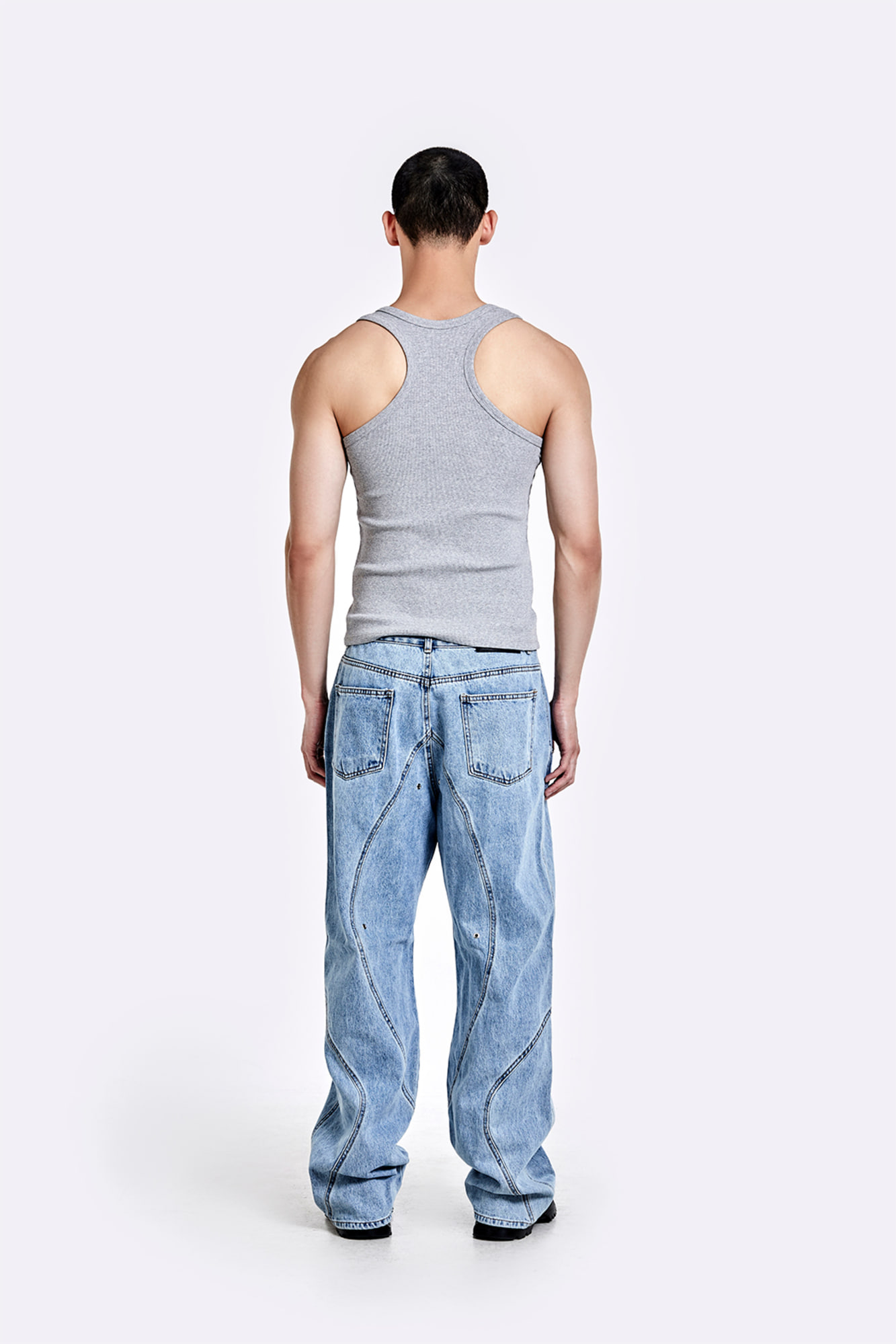 51percent | TUNNEL LINING TROUSER (DENIM) - Light Blue