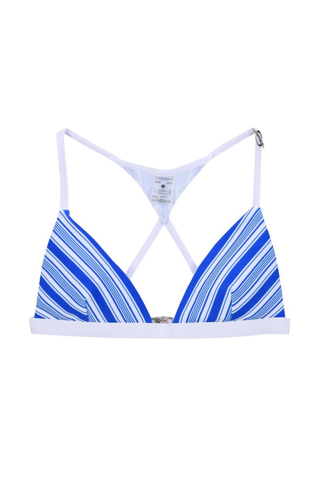Triangle Oblique Stripe Set-up Bikini - Blue (woman) - 51percent