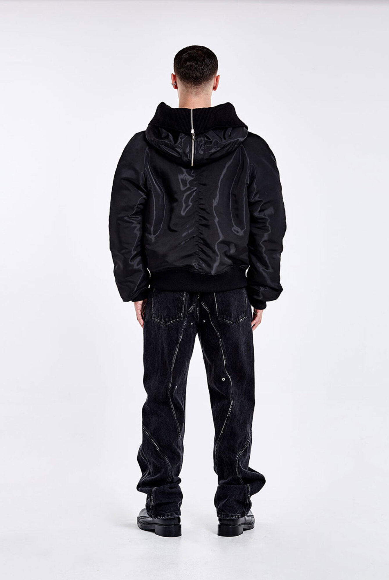 TUNNEL LINING TROUSER (DENIM) - Washed Black - 51percent