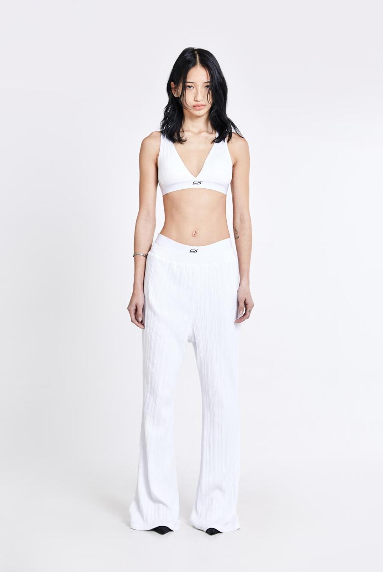 【51PERCENT】Irregular bootcut pants - WHITE(woman) Irregular bootcut pants - White(woman) - 51percent