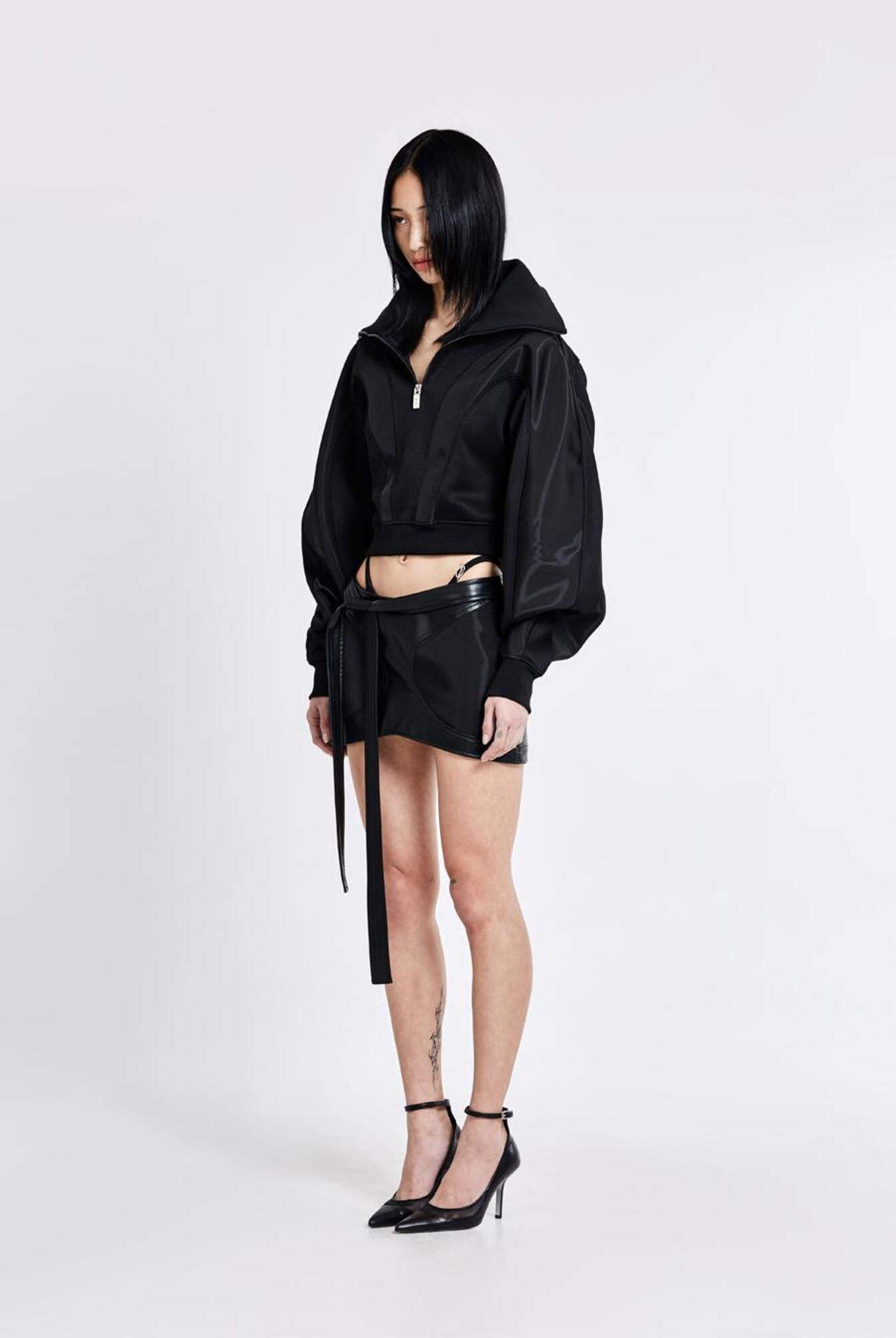 Bulky Line Zip-up Black | 51percent