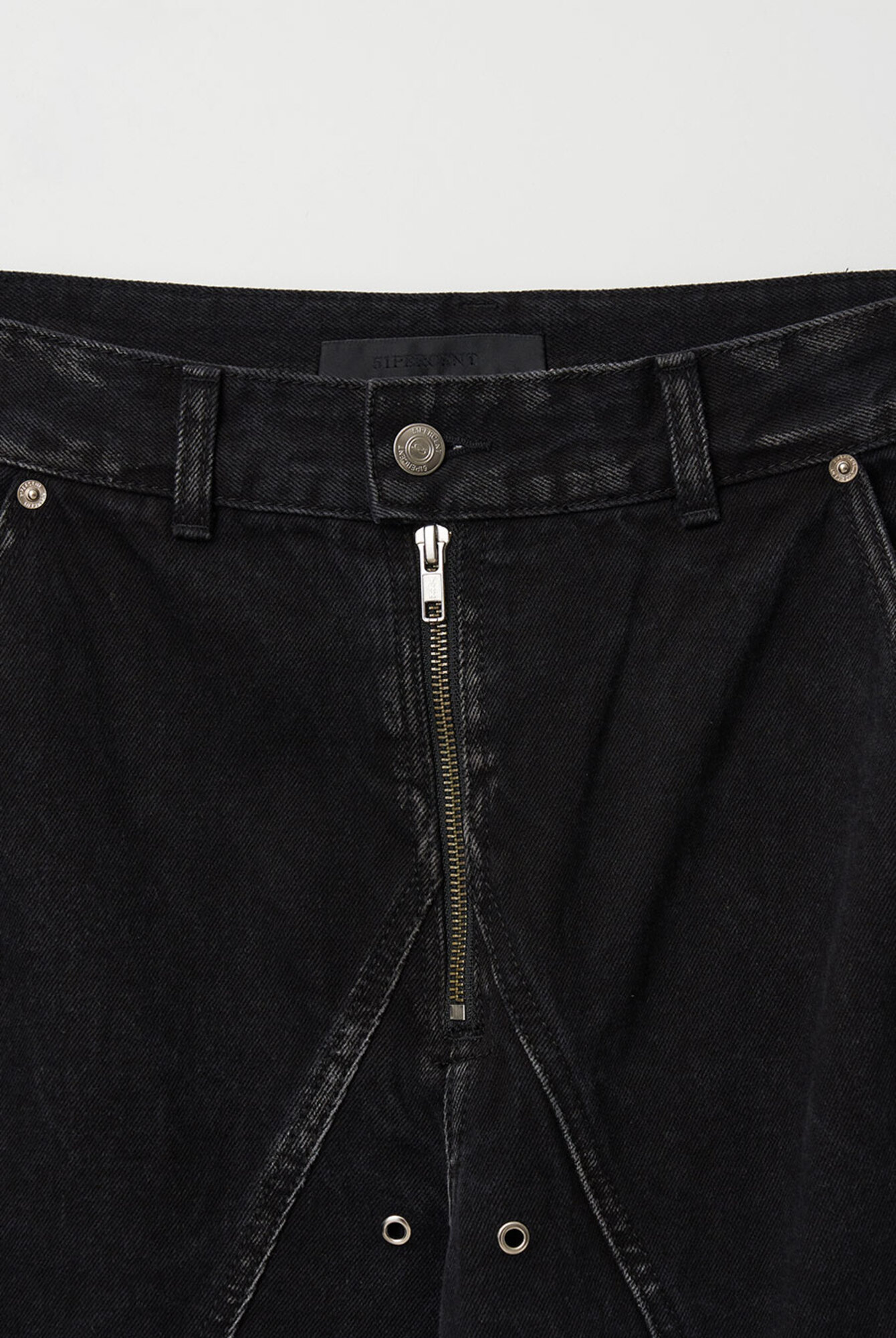 TUNNEL LINING TROUSER (DENIM) - Washed Black | 51percent