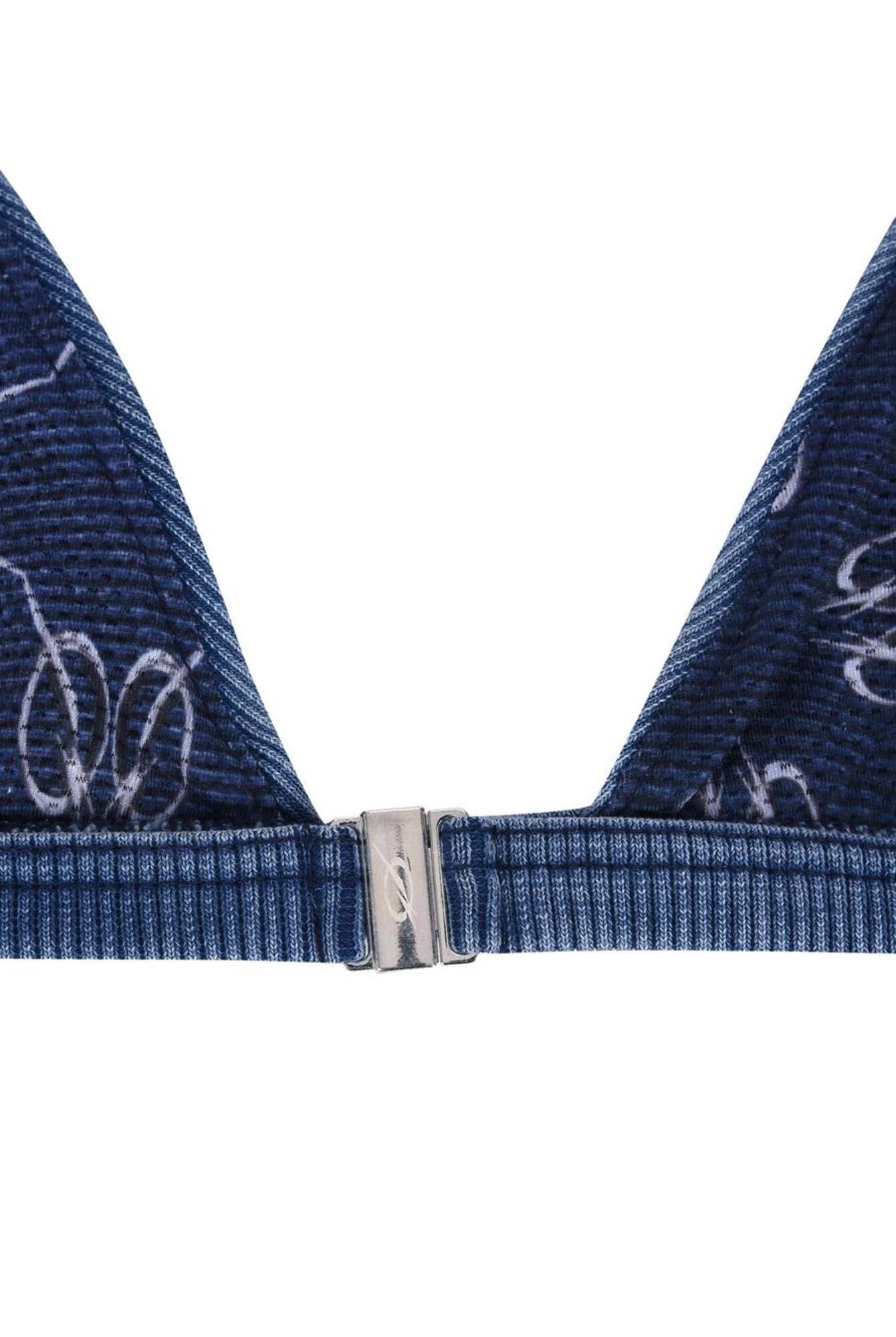 Denim Jersey Bra Top - Blue (woman) - 51percent