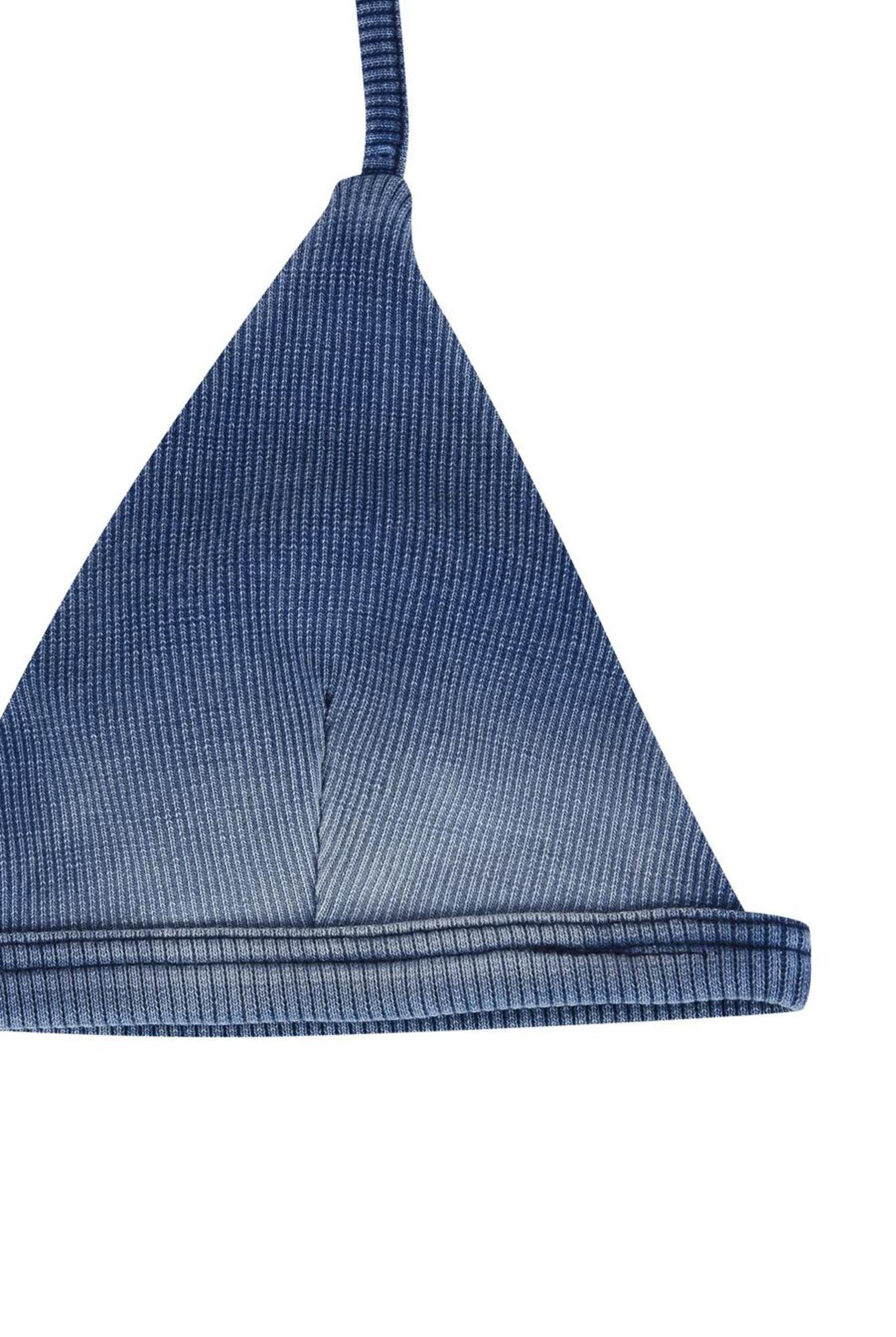 【51PERCENT】Denim Jersey Bra Top Denim Jersey Bra Top - Blue (woman) - 51percent