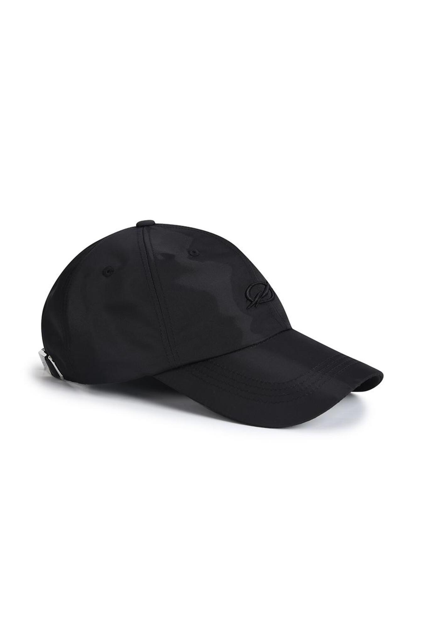 SHINY LOGO EMBROIDERY CAP - BLACK - 51percent SHINY LOGO EMBROIDERY CAP - BLACK - 51percent