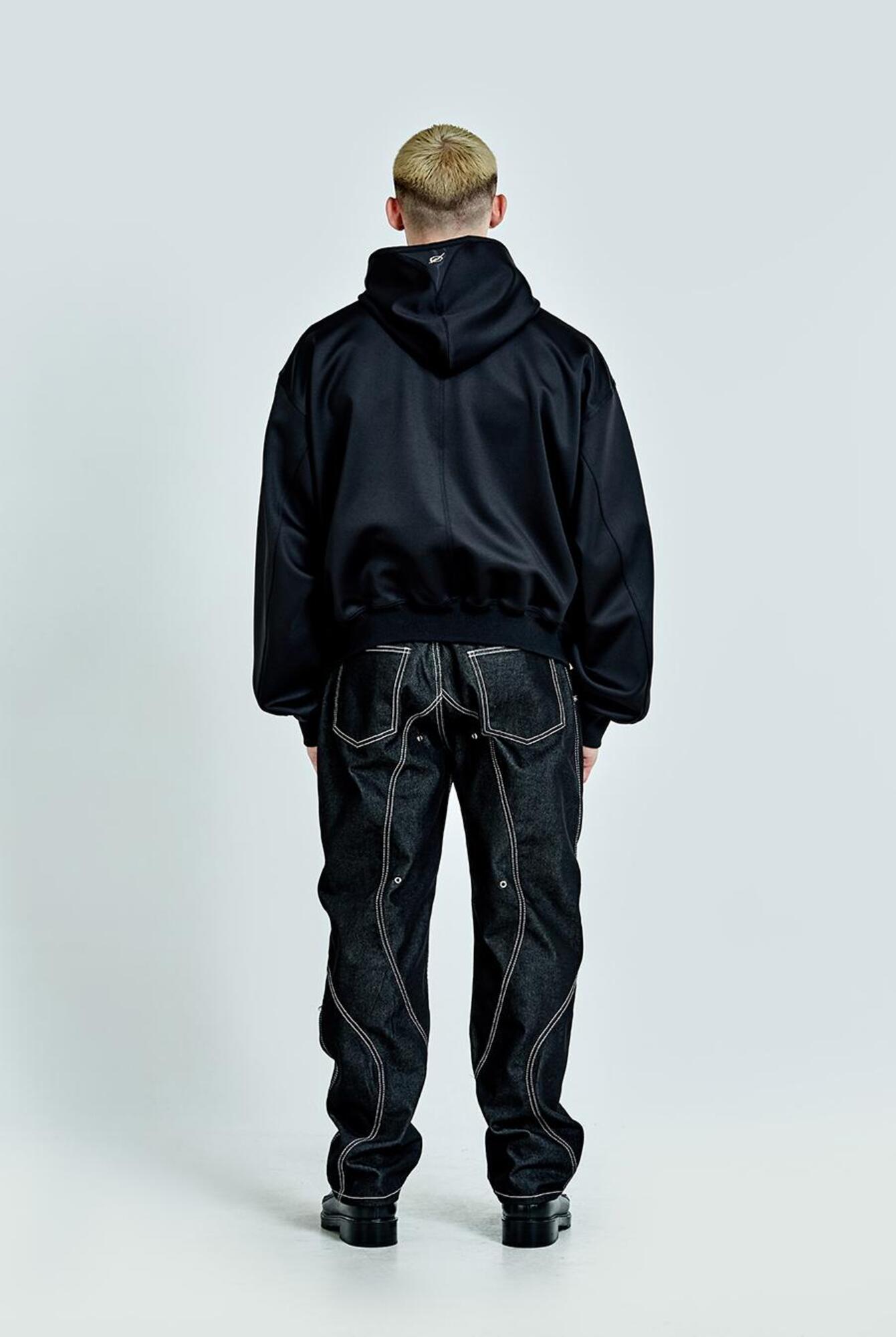 TUNNEL LINING TROUSER (DENIM) - BK - 51percent
