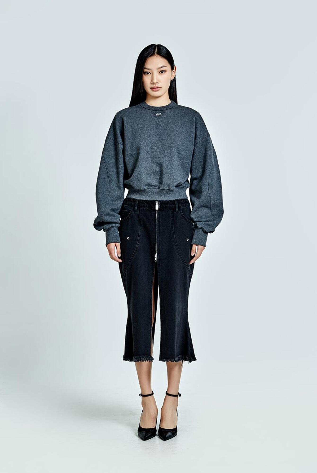 【51PERCENT】Tunnel Lining Mid Skirt - Military(woman) Tunnel Lining Mid Skirt - Black(woman) - 51percent