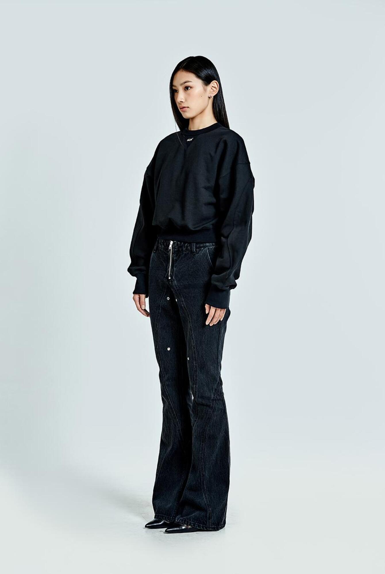 Bootcut Linning Denim pants - Black(woman) - 51percent