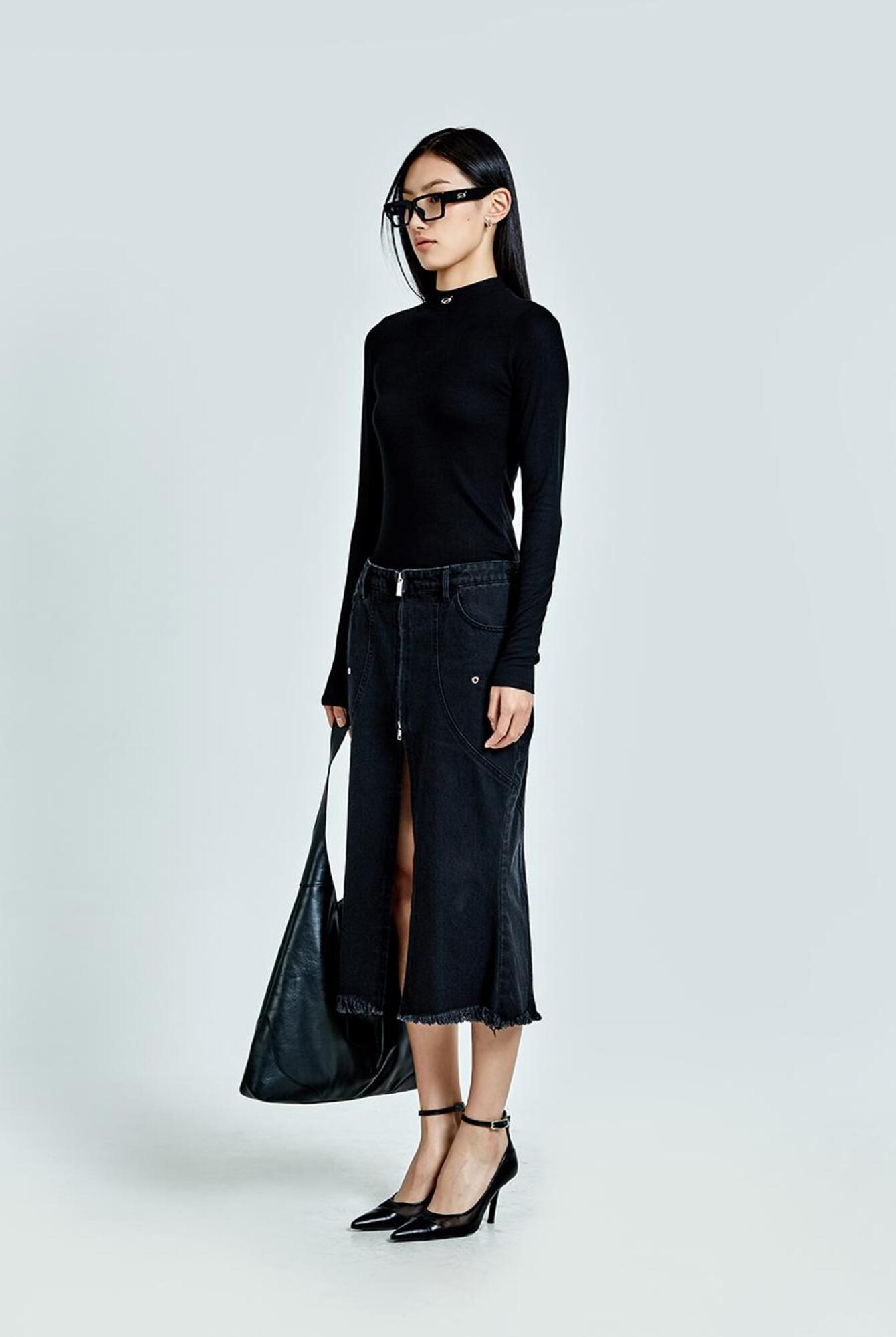 【51PERCENT】Tunnel Lining Mid Skirt - Military(woman) Tunnel Lining Mid Skirt - Military(woman) - 51percent