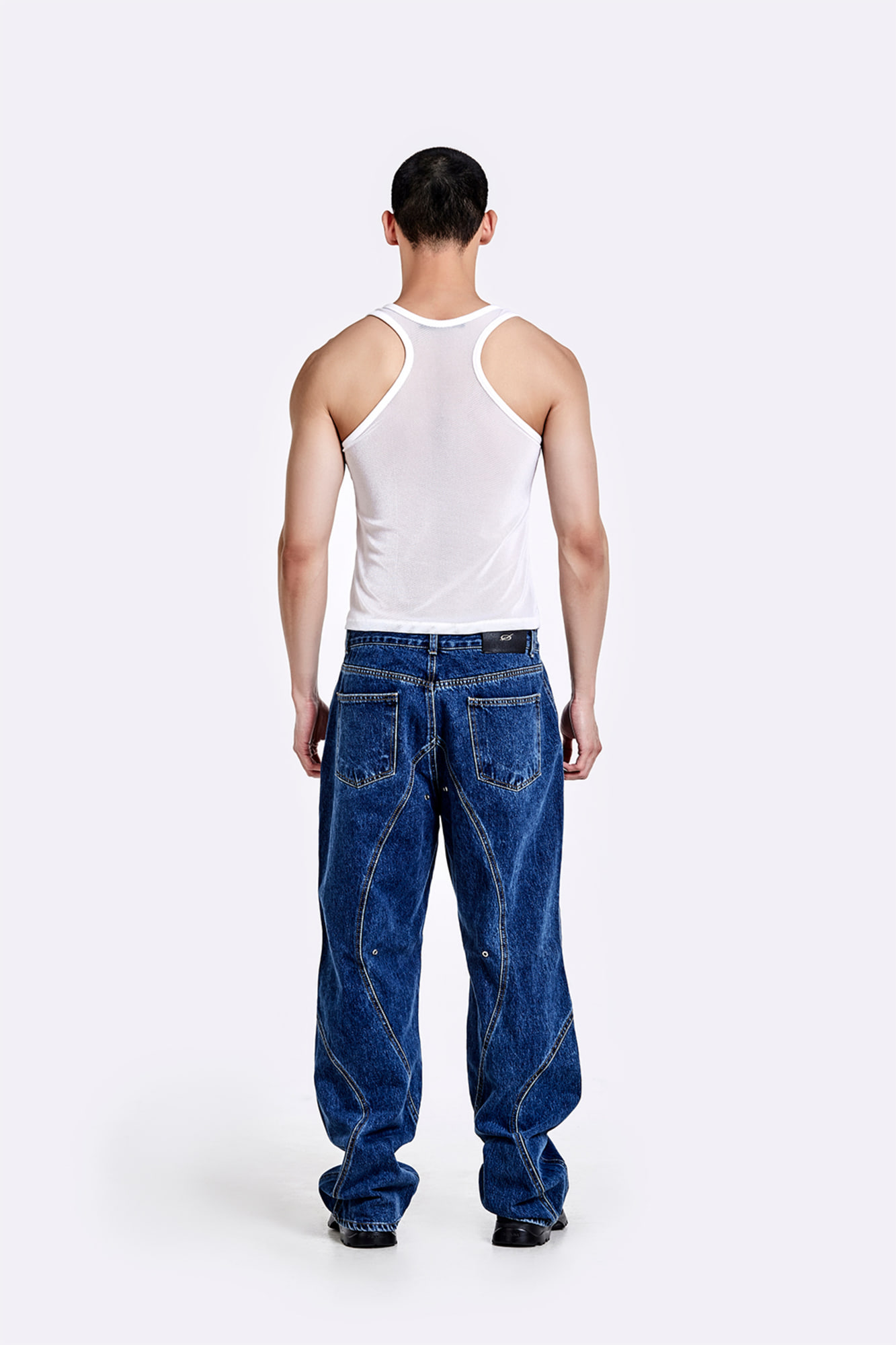 TUNNEL LINING TROUSER (DENIM) - DEEP BLUE | 51percent