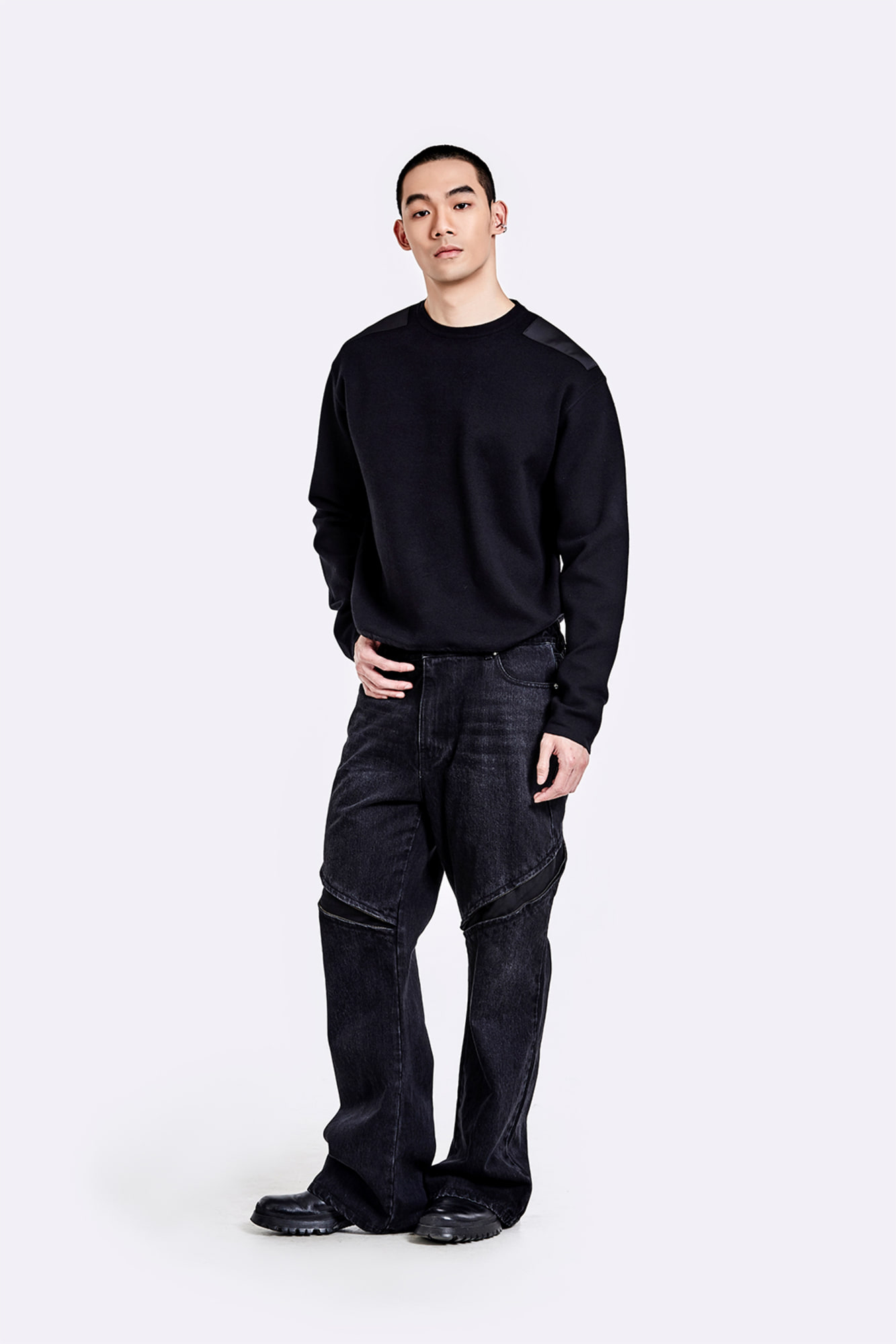 Devil`s denim pants - Washed black - 51percent