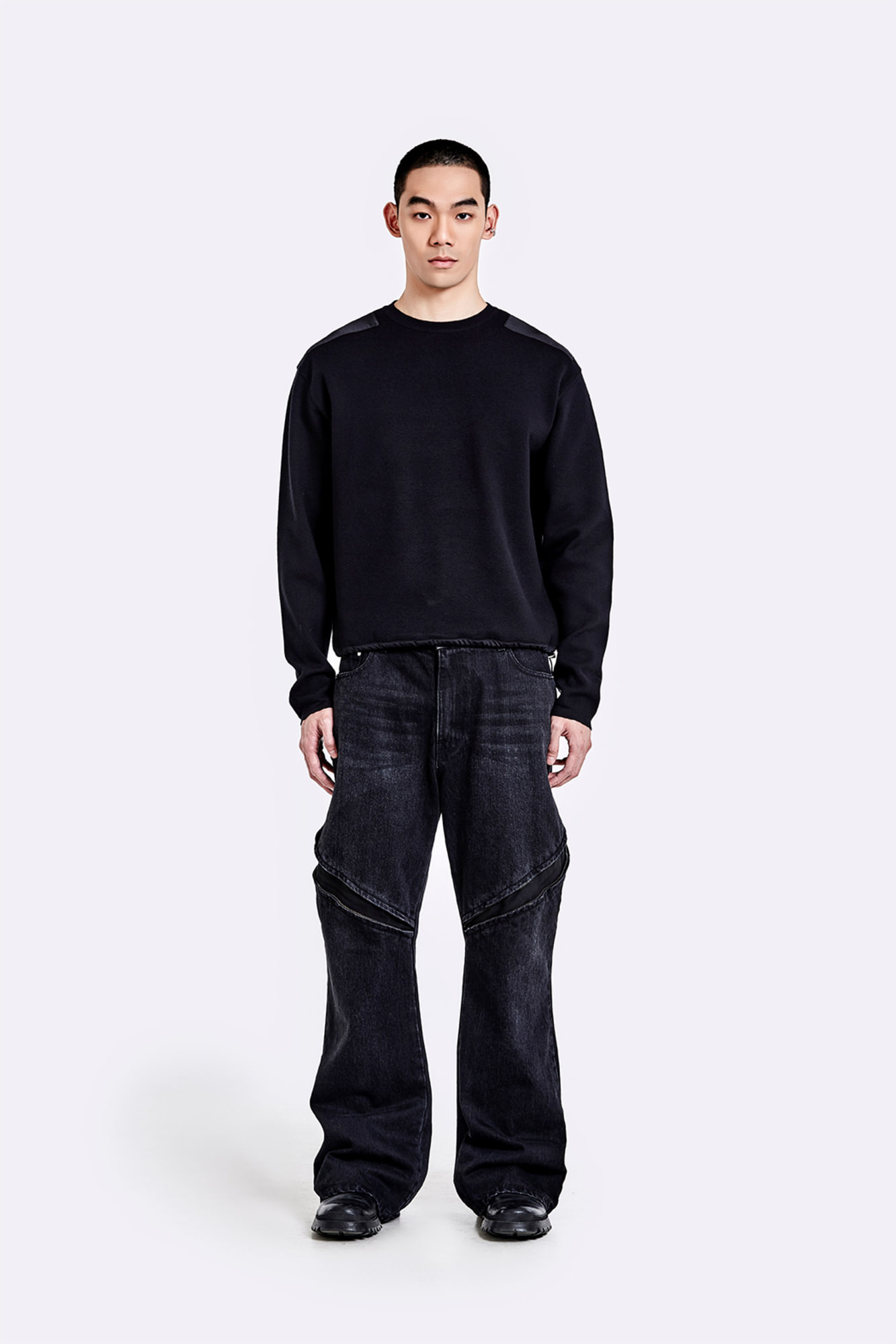 パンツ all damage devil black denim pants Black Denim 'Acanthus' Pants by Devil Fashion • The Dark Store™