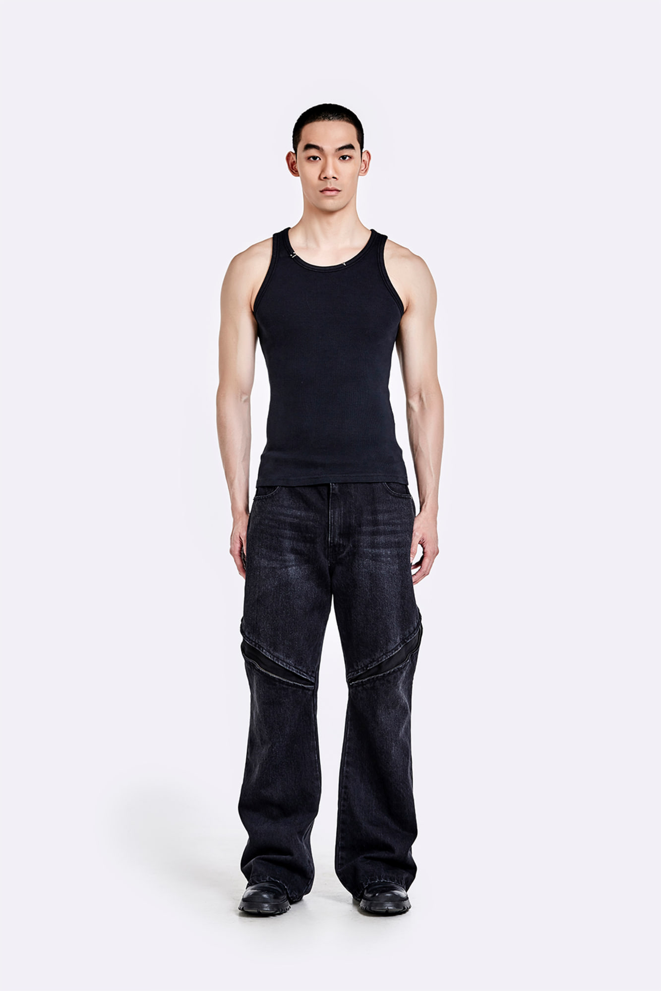 Devil`s denim pants - Washed black - 51percent