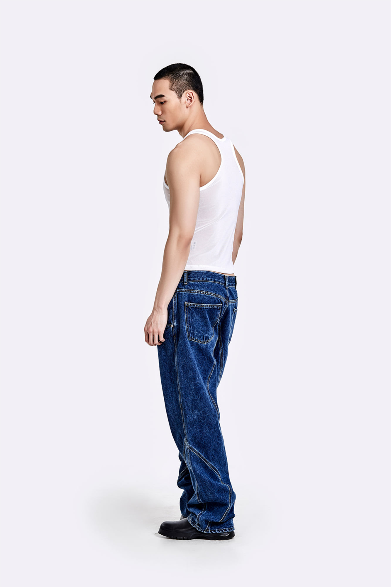 51PERCENT TUNNEL LINING TROUSER 51パーセント TUNNEL LINING TROUSER (DENIM) - BK | 51percent