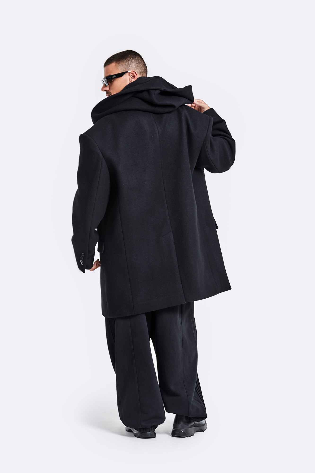 51percent | Oversized Hoodie Coat Black