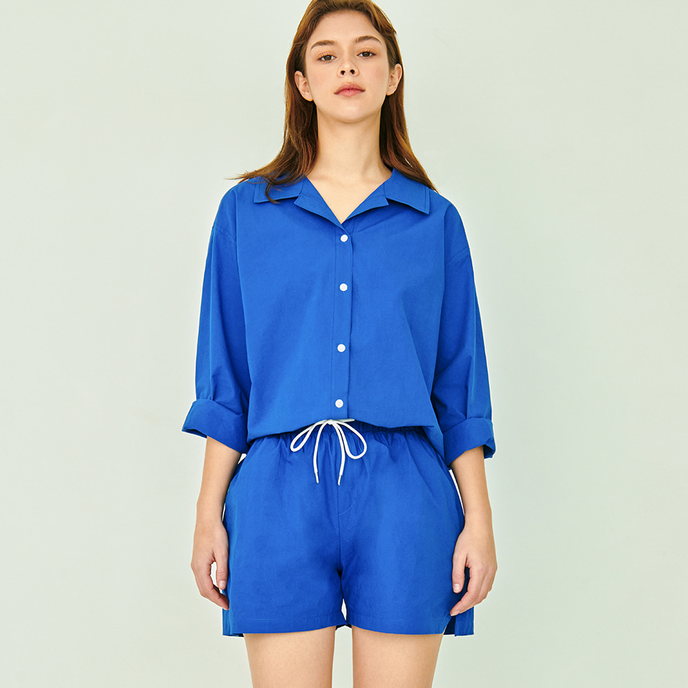 IN＆OUT COTTON PAJAMAS (Blue)