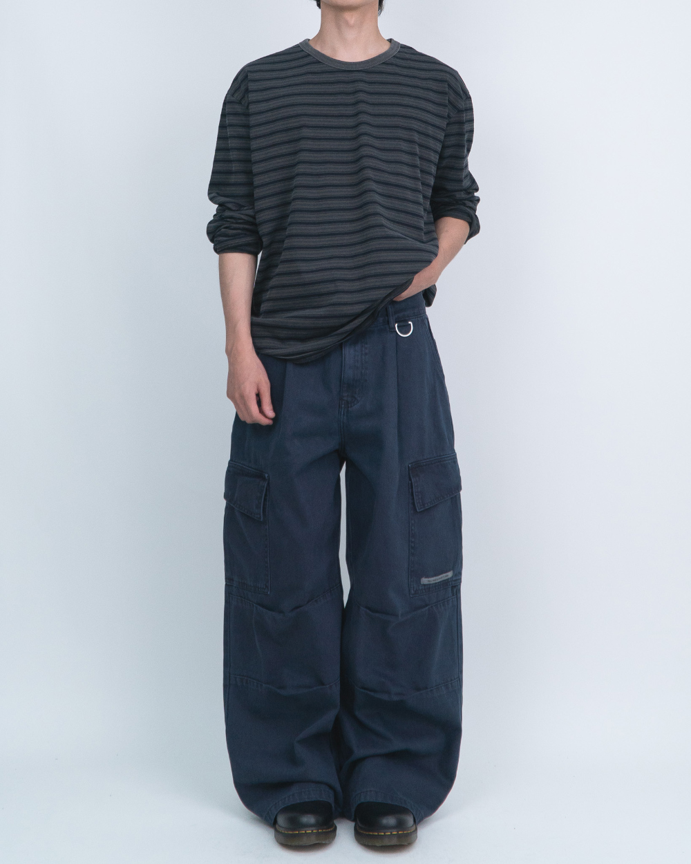 멜빵 스커트/바지 모델 착용 이미지-S1L68