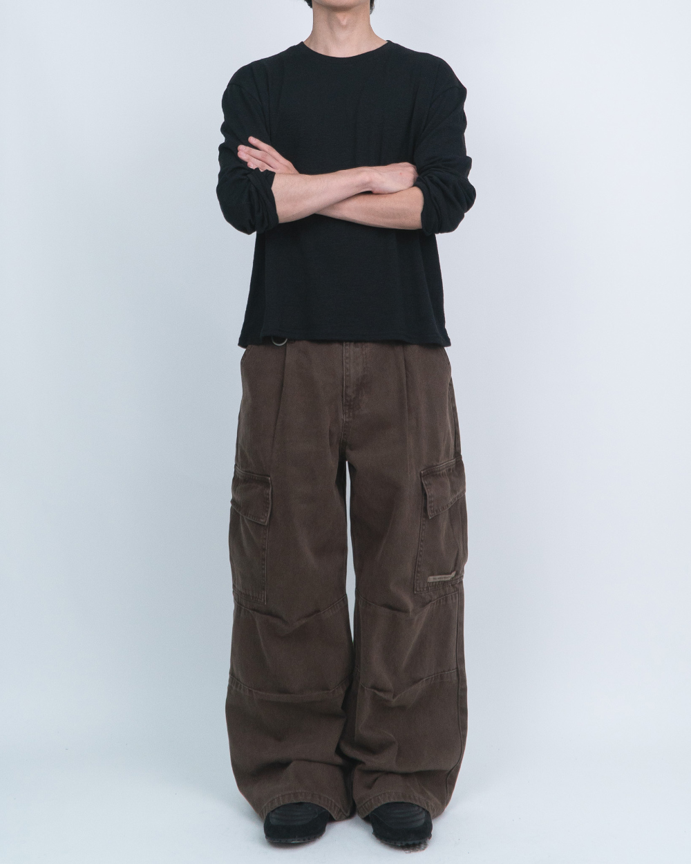 멜빵 스커트/바지 모델 착용 이미지-S1L10