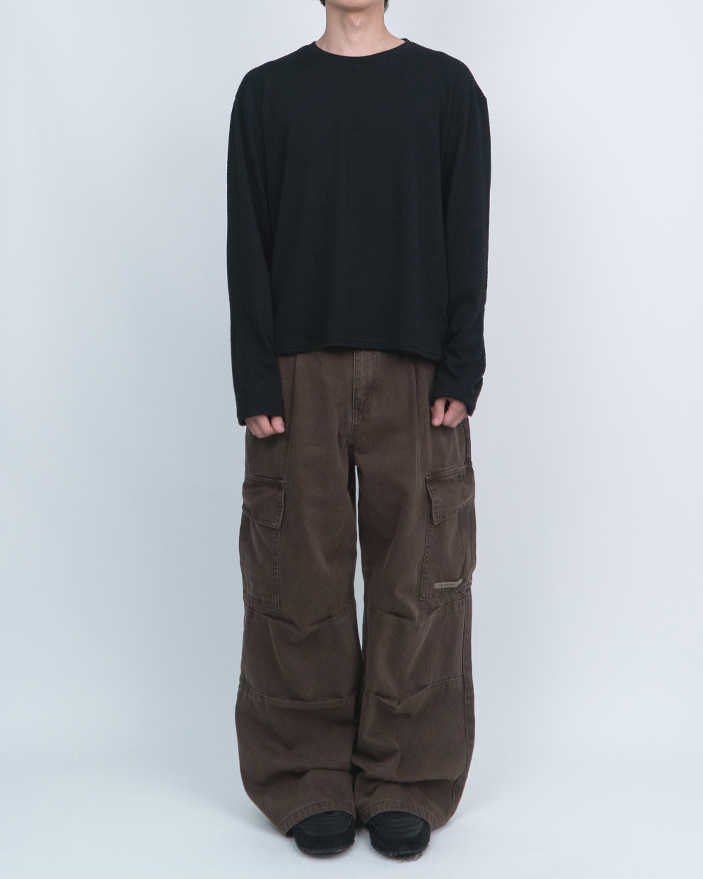 멜빵 스커트/바지 모델 착용 이미지-S1L12