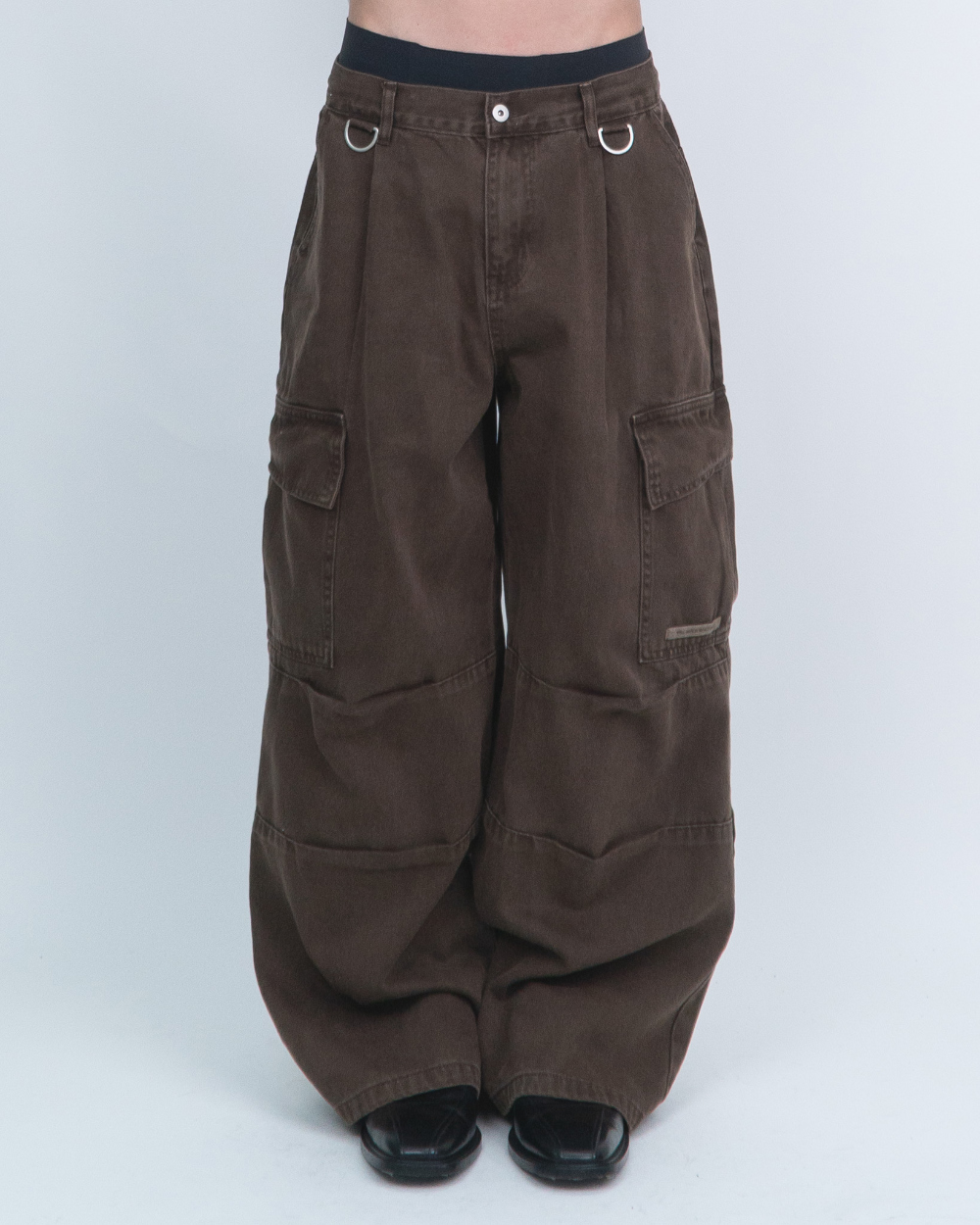 멜빵 스커트/바지 오트밀 색상 이미지-S1L28