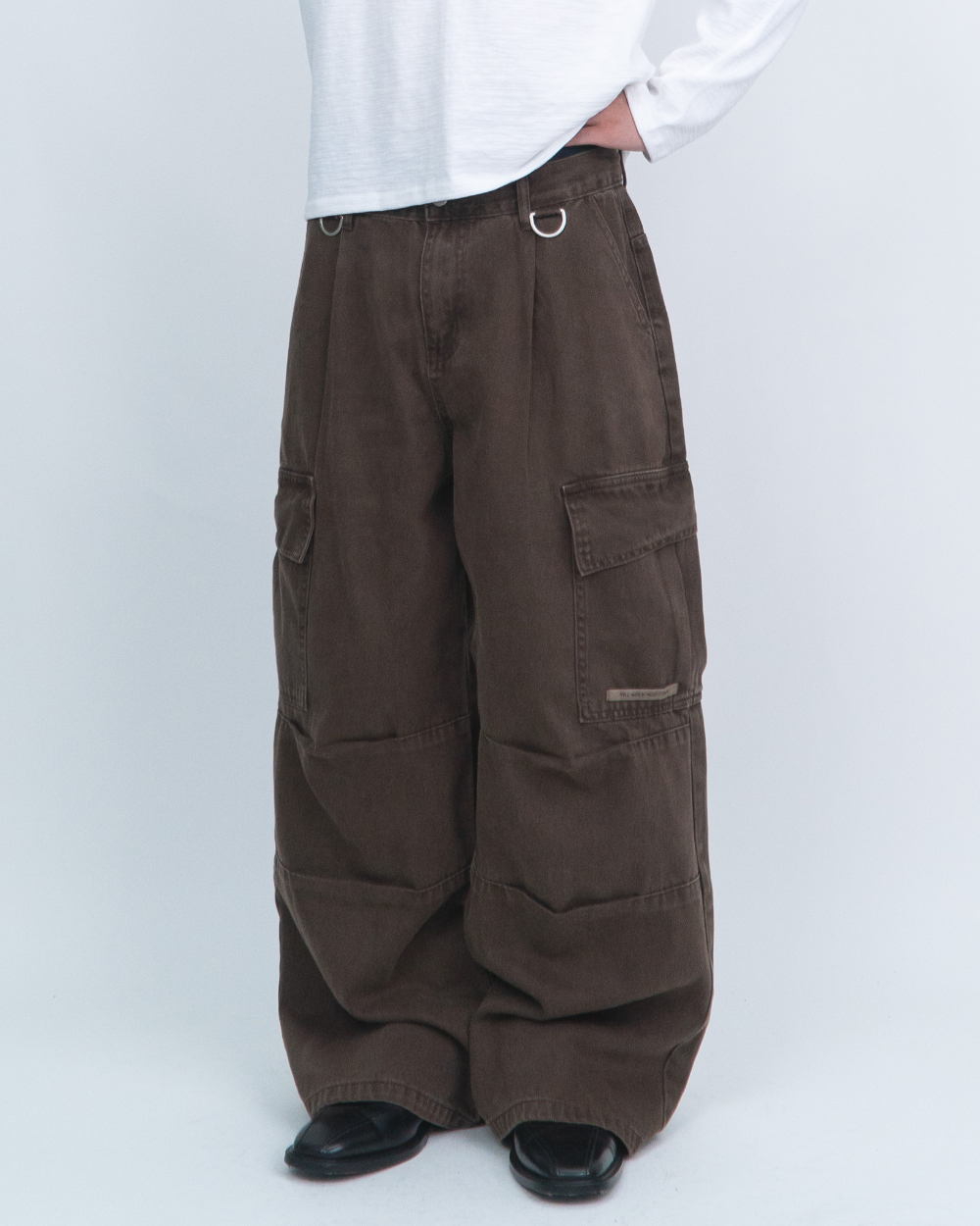 멜빵 스커트/바지 모델 착용 이미지-S1L21