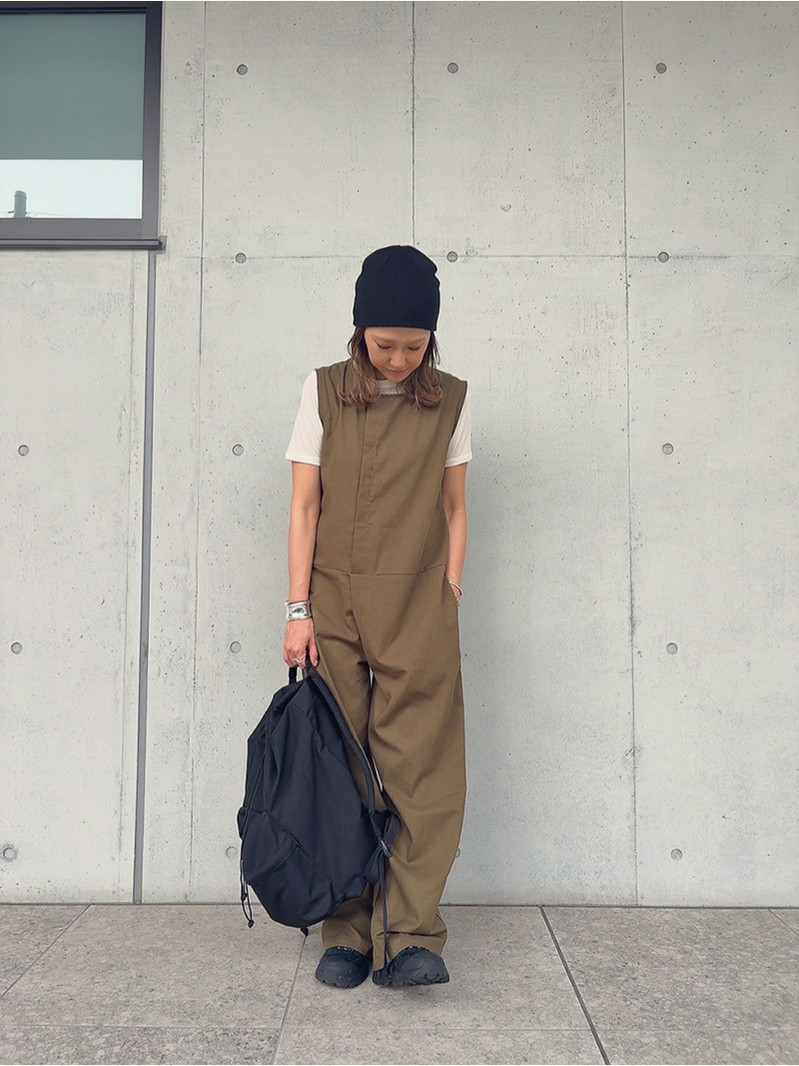 ノースリーブワイドジャンプスーツ - Poft