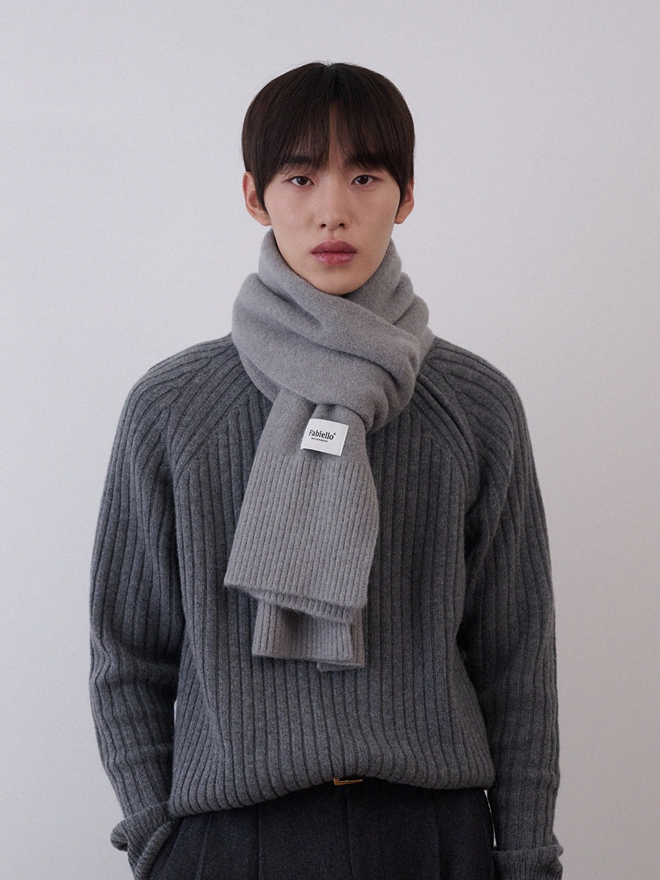 Lavi kinit muffler (grey) - 파비엘로