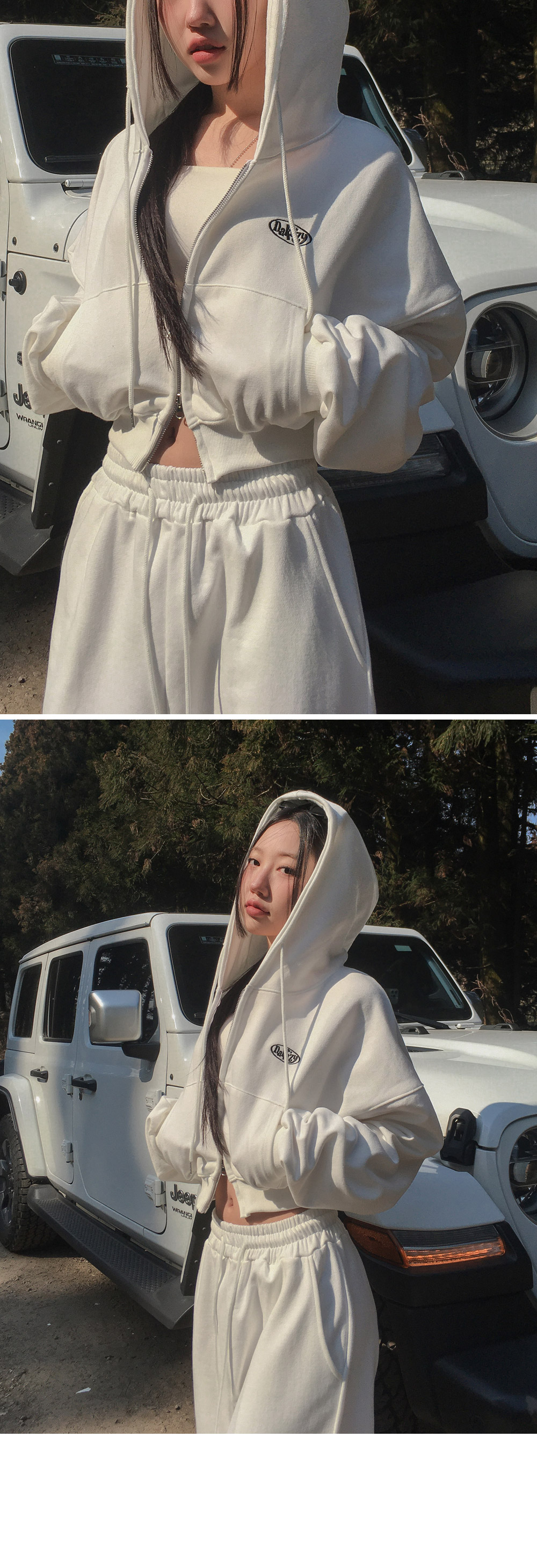 [MADE/당일출고/단독구매가능] 시그니쳐 크롭 트레이닝 셋업 상세 이미지 30