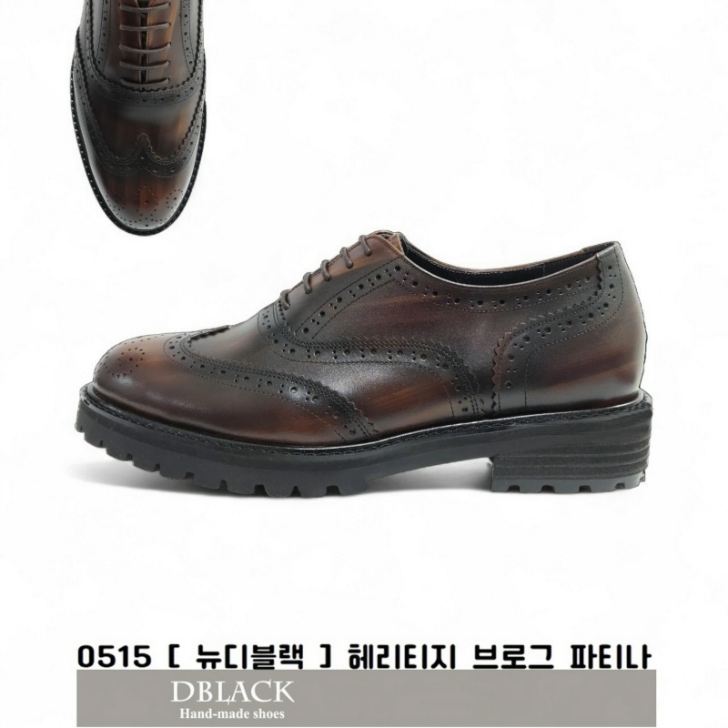 ES 0515 [뉴디블랙] 파티나 다크 브라운 옥스포드