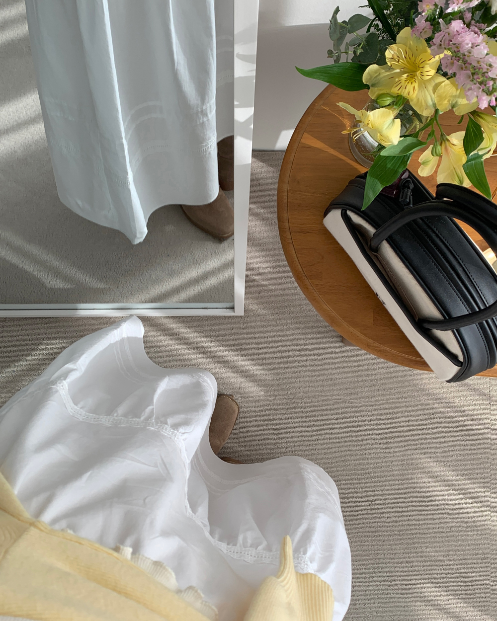 [300장돌파/바로배송🤍] lovin white long skirt (1color) 상세 이미지 11