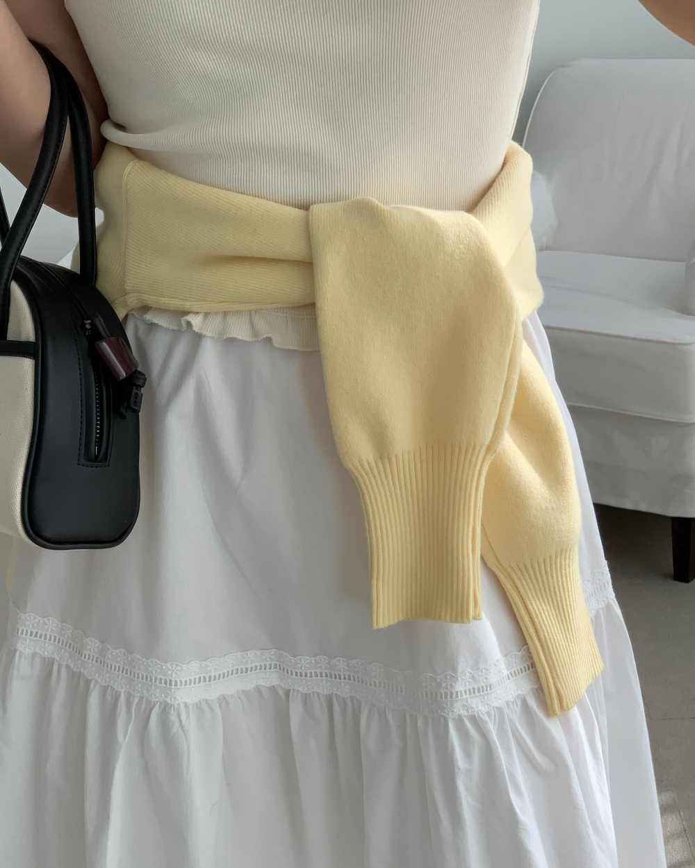 [300장돌파/바로배송🤍] lovin white long skirt (1color) 상세 이미지 9