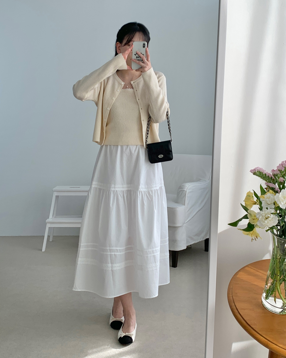 [300장돌파/바로배송🤍] lovin white long skirt (1color) 상세 이미지 32