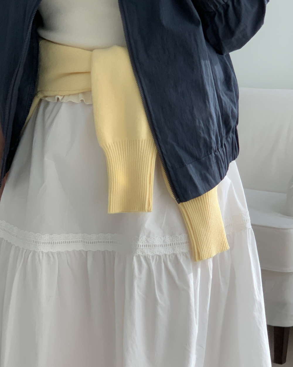 [300장돌파/바로배송🤍] lovin white long skirt (1color) 상세 이미지 15