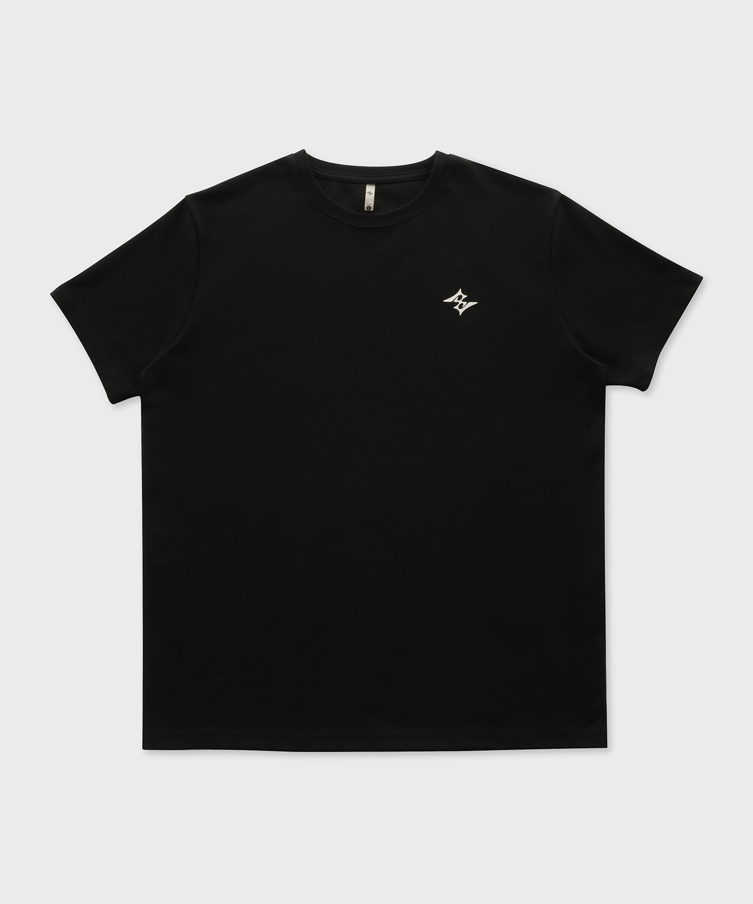 스탠다드 로고 머슬핏 티셔츠-블랙