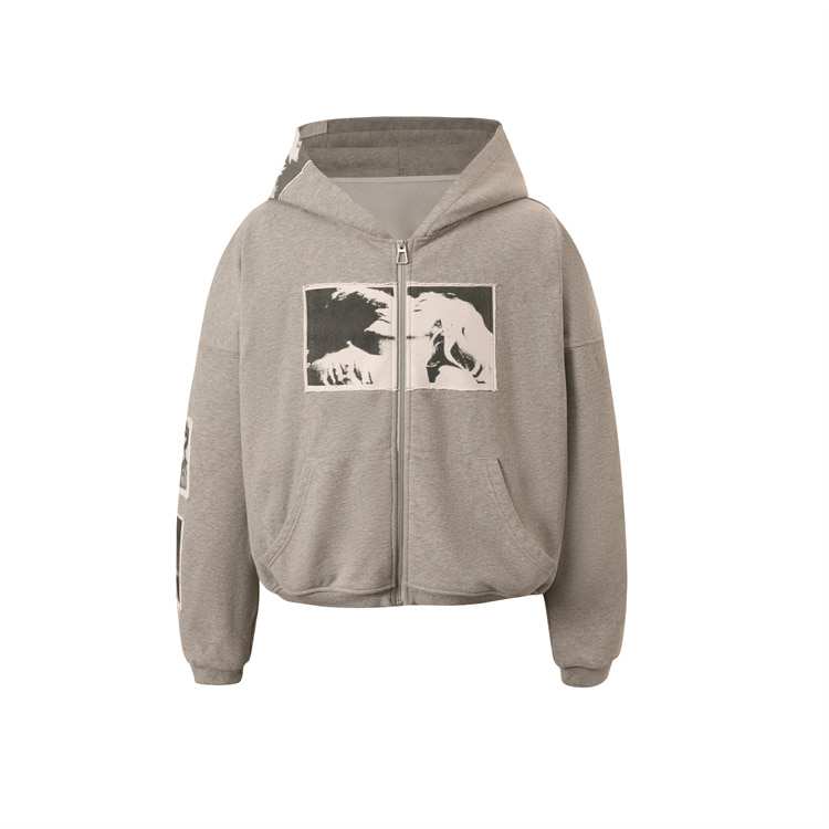 Kirr | Bastard PUNK PRINT APPLIQUE HOODIE