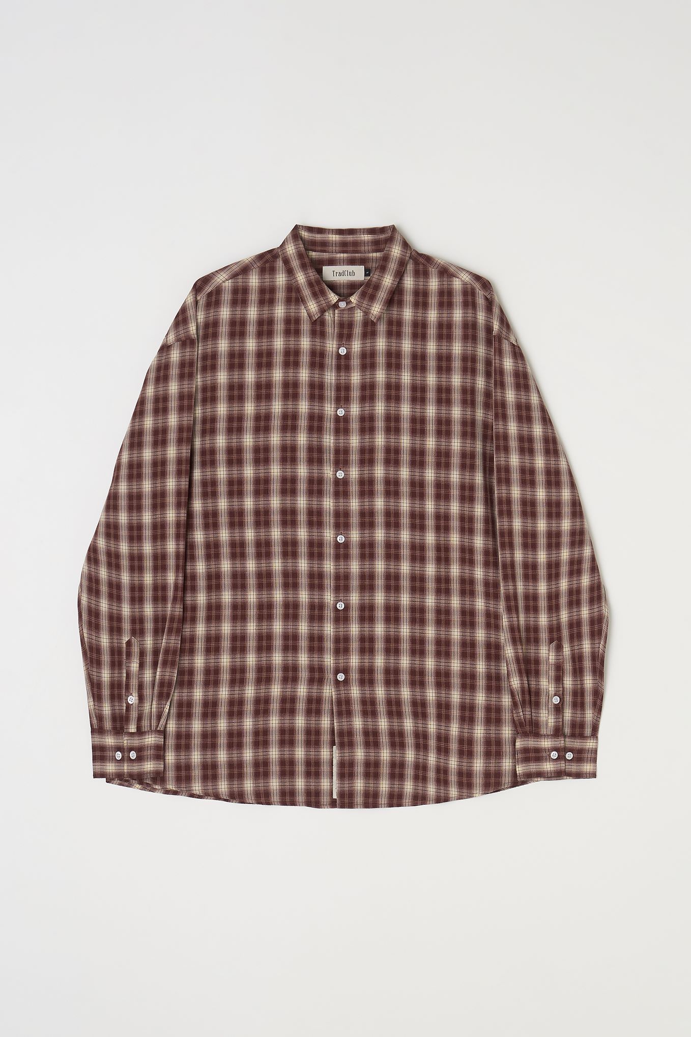 VINTAGE OVER FIT CHECK SHIRTS, BLACK - TRADCLUB