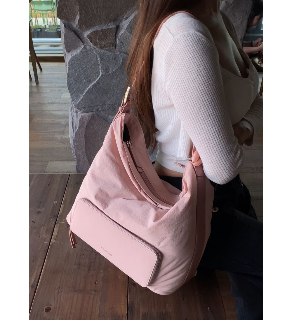Nylon Hobo Bag — styling photograph 5