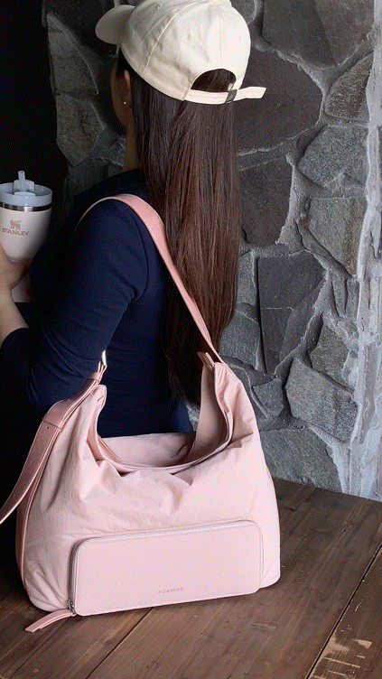 Nylon Hobo Bag — styling photograph 3