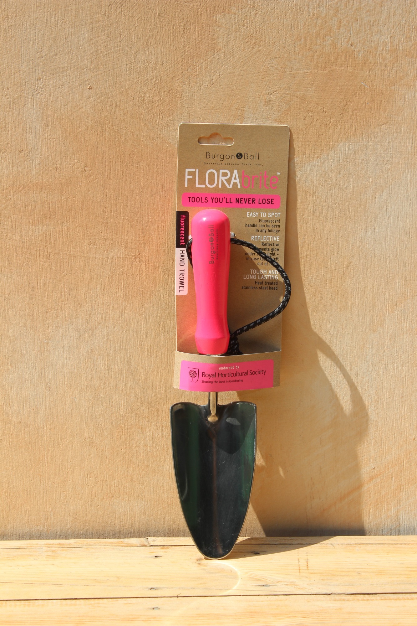 RHS Florabrite Hand Trowel - Pink