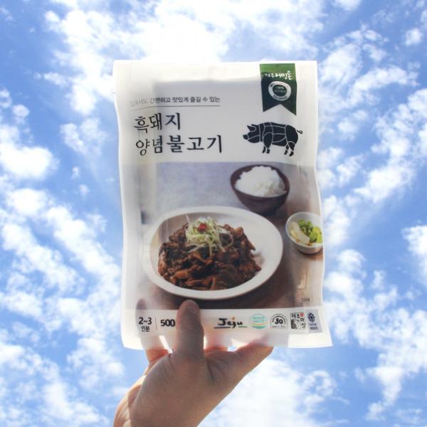 [탐스푸드] 제주흑돼지 양념불고기500g (5팩) -제주어멍돈