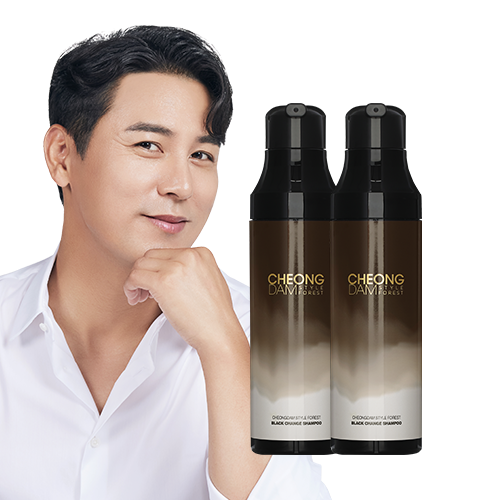 청담스타일 포레스트 블랙체인지 샴푸 200ml x 2개, 자연갈색