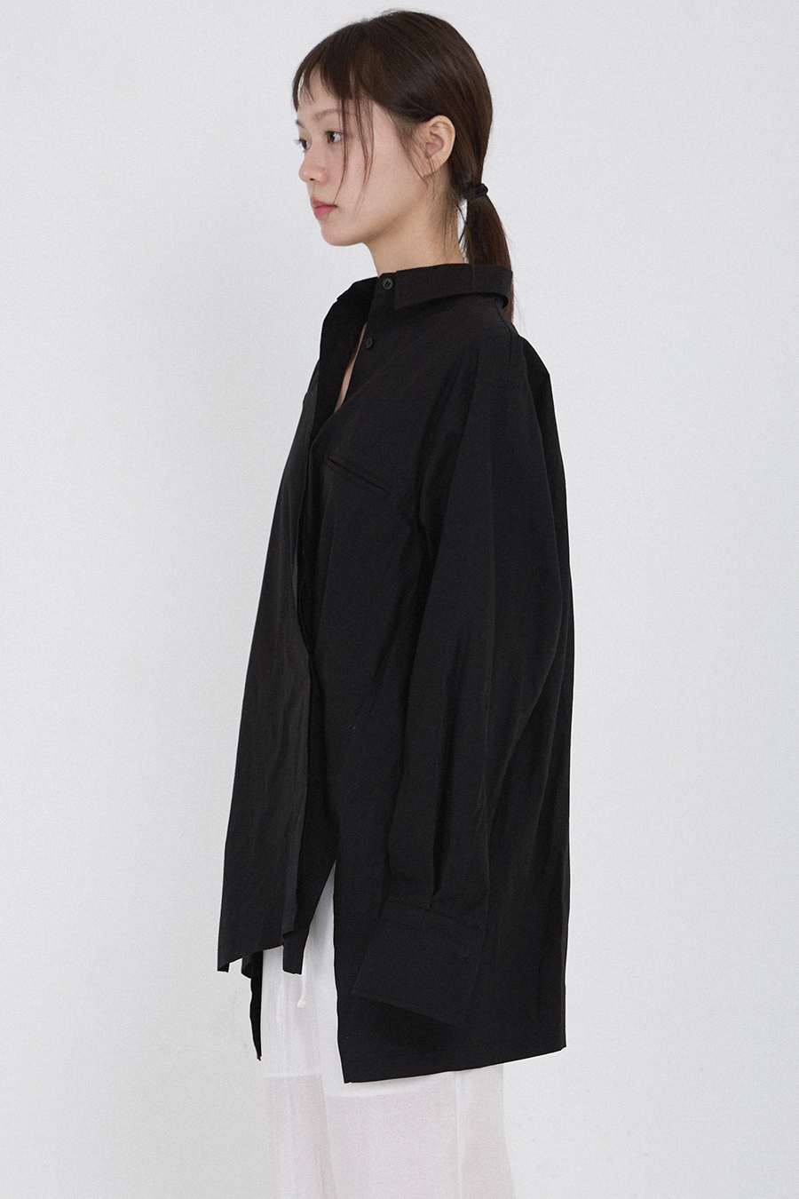 투웨이 루즈 셔츠 (BLACK)