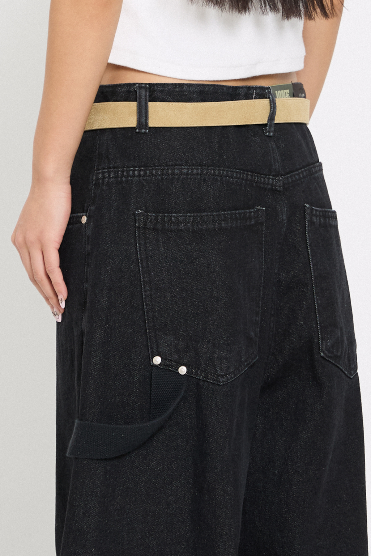 카펜터 빅와이드 데님 (BLACK)