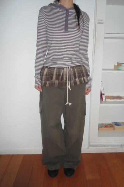 (기모)PLEATED WORK WIDE PANTS