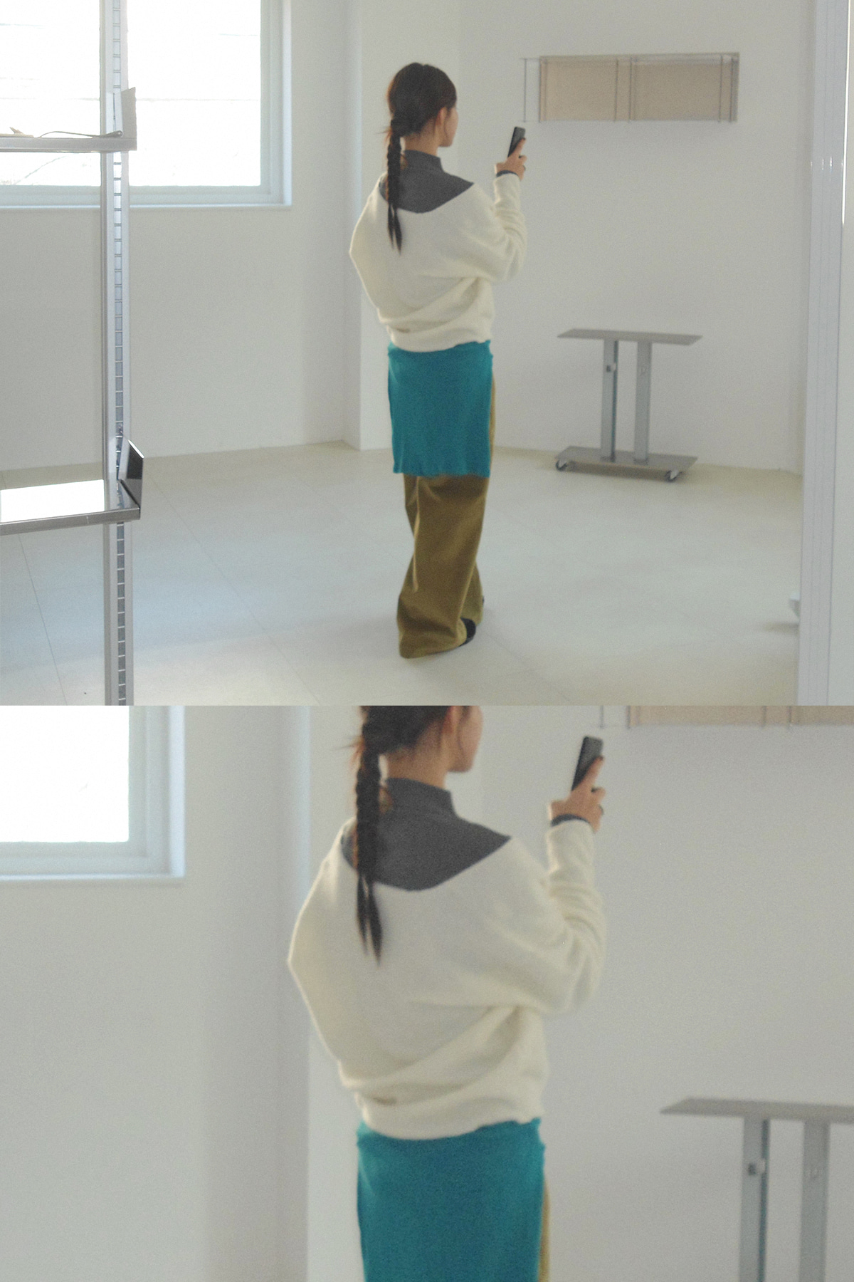 FLEECE TURTLENECK TEE